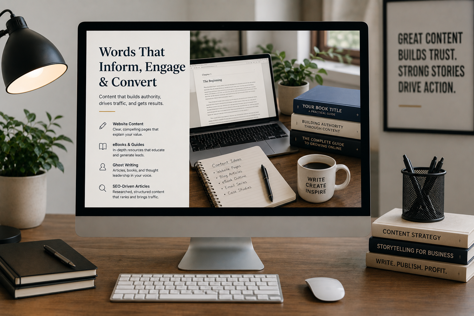 Website content strategy and technical writing